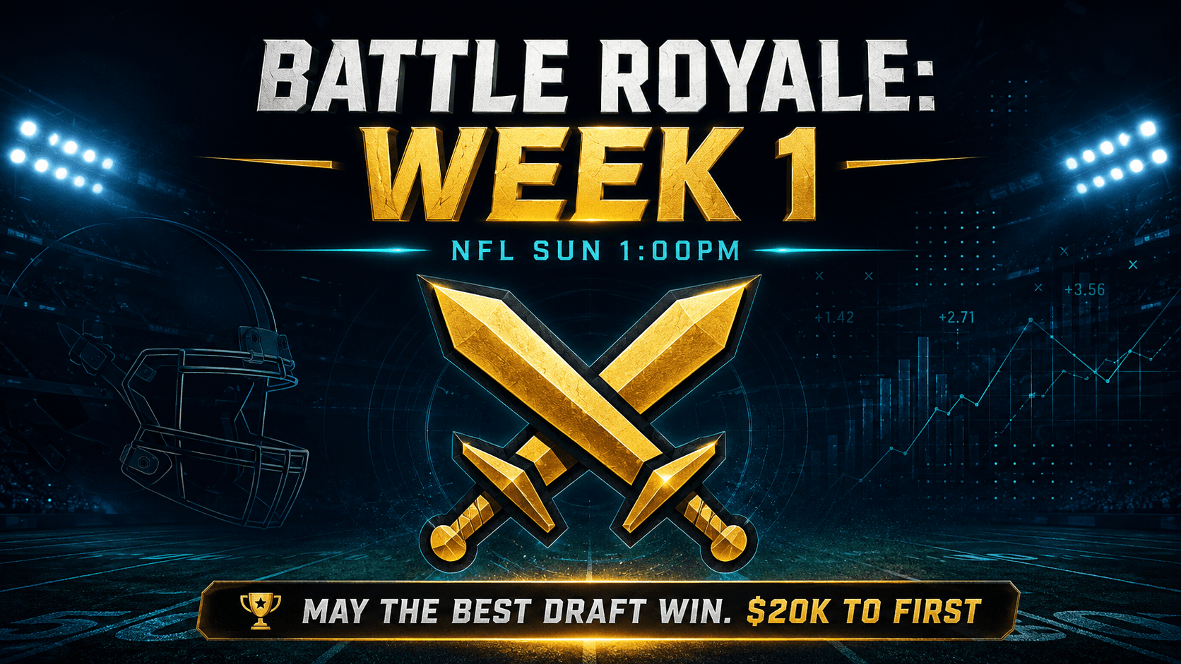 SportsHack graphic: What 18 Winning Battle Royale Lineups Actually Looked Like.